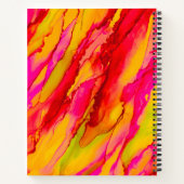 Wilde Sinaasappel en Fuscia Alcohol Ink Notitieboek (Achterkant)