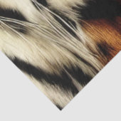 Wilde Sinaasappel- en witte tijgerstrepen Tissuepapier (Detail)