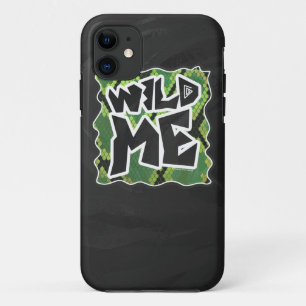 Wilde Slang Zwart en Groen Print iPhone 11 Hoesje