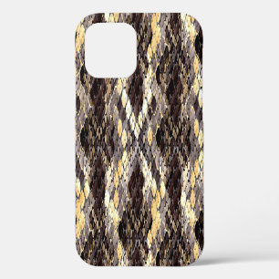 Wilde Slangenhuid Waterverf Naadloos Patroon iPhone 12 Hoesje
