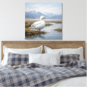 Wilde sneeuwgans Toendra Moeras Canvas Afdruk (Insitu (Slaapkamer))