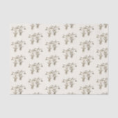  Wilde Snowdrop Illustratie op ivoor Tissuepapier (Voorkant)