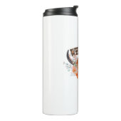 Wilde sol, Bull Skull, Koe Skull Thermosbeker (Gedraaid links)