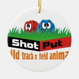Wilde spoor- en velddieren keramisch ornament
