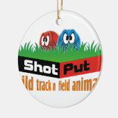 Wilde spoor- en velddieren keramisch ornament (Links)