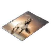 Wilde Stallion op zonsondergang Notitieboek (Linkerzijde)