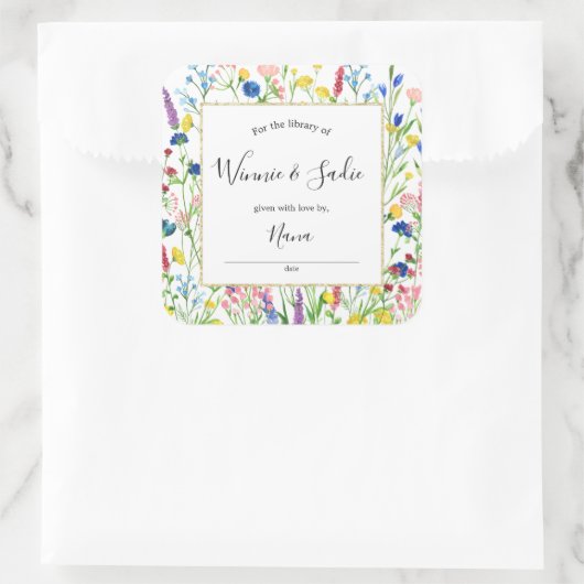 Wilde sticker van tuinboekplaat (Tas)