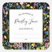 Wilde sticker van tuinboekplaat (Voorkant)