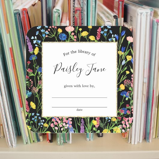 Wilde sticker van tuinboekplaat