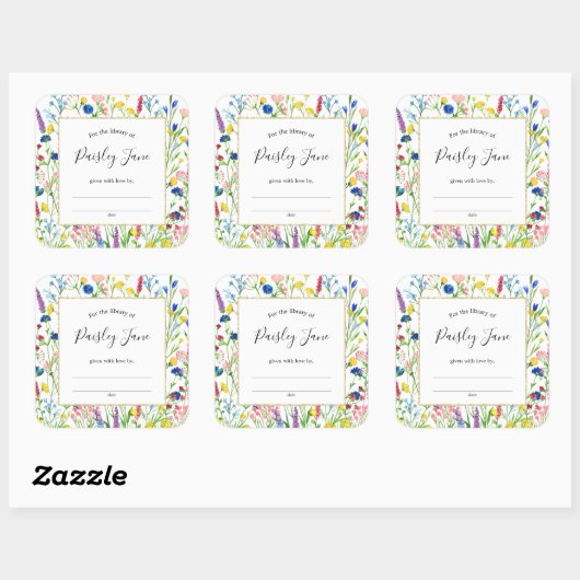 Wilde sticker van tuinboekplaat (Vel)