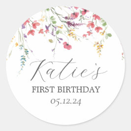 Wilde Sticker, wilde bloemen, Sticker van de vogel