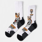 Wilde stijl | Tiger Logo-Mode Sokken (Links)