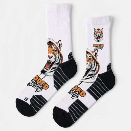 Wilde stijl | Tiger Logo-Mode Sokken (Links)