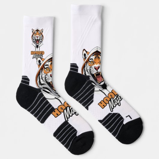 Wilde stijl | Tiger Logo-Mode Sokken (Rechts)