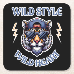 Wilde stijl, Wild Heart Kartonnen Onderzetters