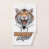 Wilde straten | Hoodie Tiger Logo Bad Handdoek (Handdoek)
