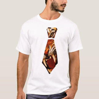 Wilde stropdas (tijger) t-shirt