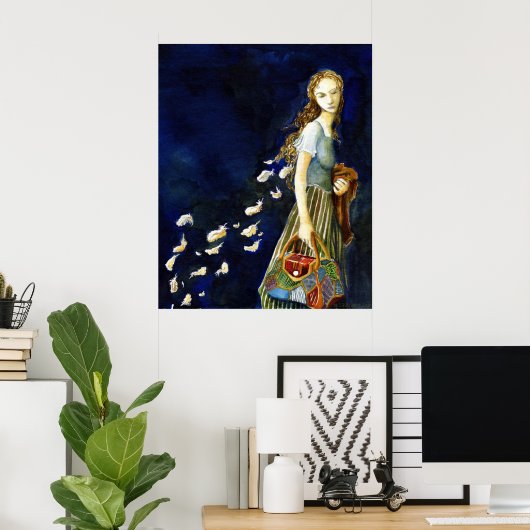 Wilde Swans Poster (Thuiskantoor)