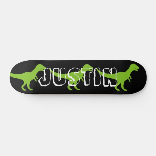 Wilde T rex dinosaur aangepast skateboard (Horizontaal)
