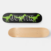 Wilde T rex dinosaur aangepast skateboard (Horizontaal)