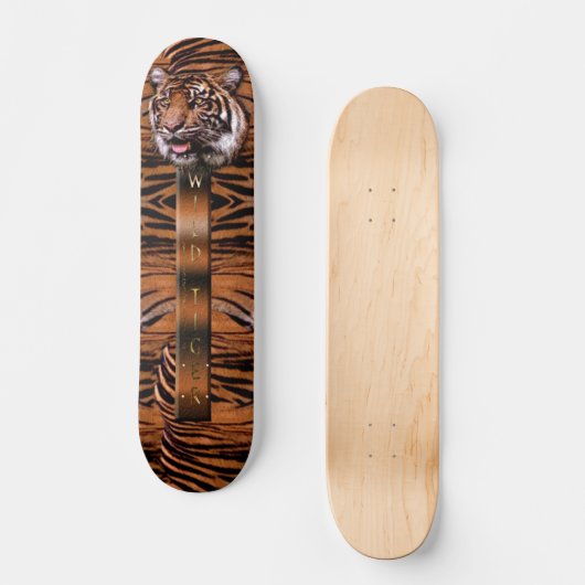 WILDE TIGER! Skateboard (Voorkant)