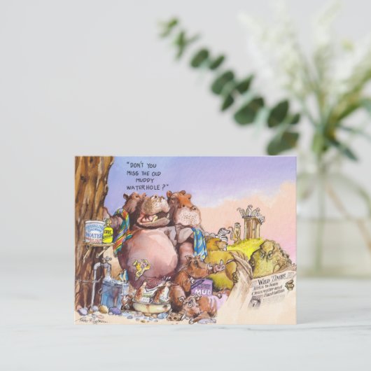 Wilde tijden briefkaart (Staand voorkant)