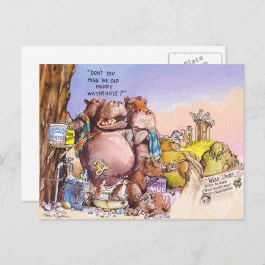 Wilde tijden briefkaart (Voorkant / Achterkant)