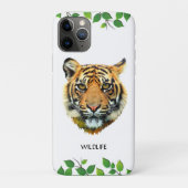 Wilde Tijger Gezicht op Wit Case-Mate iPhone Case (Achterkant)