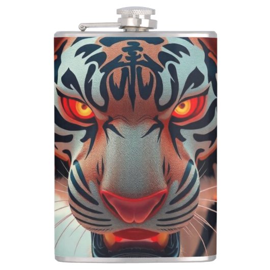 Wilde Tijger Heupfles (Voorkant)