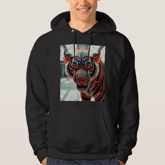 Wilde Tijger Hoodie (Voorkant)