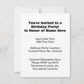 Wilde tijger in zwart-wit kaart (Achterkant)