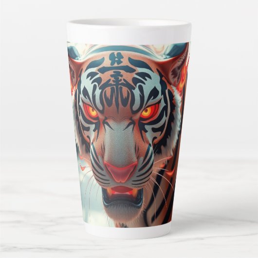 Wilde Tijger Latte Mok (Voorkant)