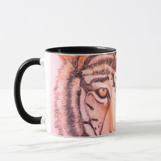 Wilde tijger mok (Links)