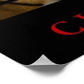 Wilde tijger Motivatie uitdaging Quote Poster (Hoek)