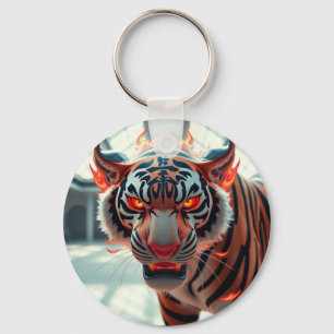 Wilde Tijger Sleutelhanger