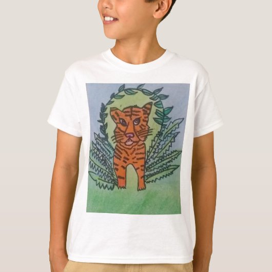 wilde tijger t-shirt (Voorkant)