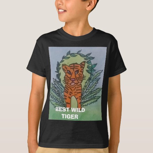 Wilde tijger t-shirt (Voorkant)