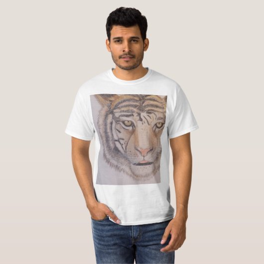 Wilde tijger T-Shirt (Voorkant volledig)