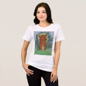 wilde tijger Tri-Blend shirt (Voorkant volledig)