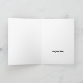 Wilde tijger, Verjaardag Wenskaart (Binnen)