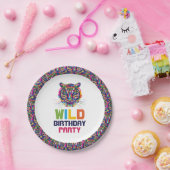 Wilde tijger, verjaardagsfeestje papieren bordje (Feest)