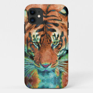 Wilde tijgerreflectie Grote kat Wildlife Art Case-Mate iPhone Case