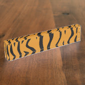 Wilde tijgerstrepen naambordje (Zijkant)
