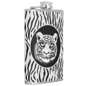Wilde tijgerzijde op tijgerroerlenmeyer heupfles (Rechts)