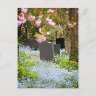 Wilde tranquiliteit, mooie kerkhof. Hopwas UK Briefkaart