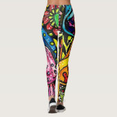 Wilde & Trippy Paddenstoel Skin Leggings (Achterkant)
