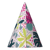 Wilde tropisch regenwoud, herhalend patroon feesthoedjes (Achterkant)