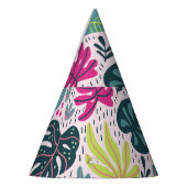 Wilde tropisch regenwoud, herhalend patroon feesthoedjes (Links)