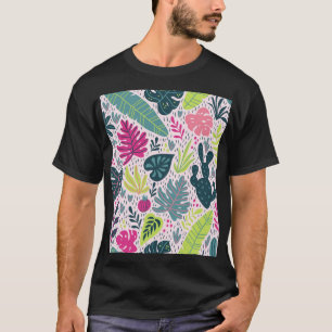 Wilde tropisch regenwoud, herhalend patroon t-shirt