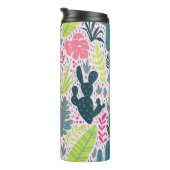 Wilde tropisch regenwoud, herhalend patroon thermosbeker (Geroteerd rechts)